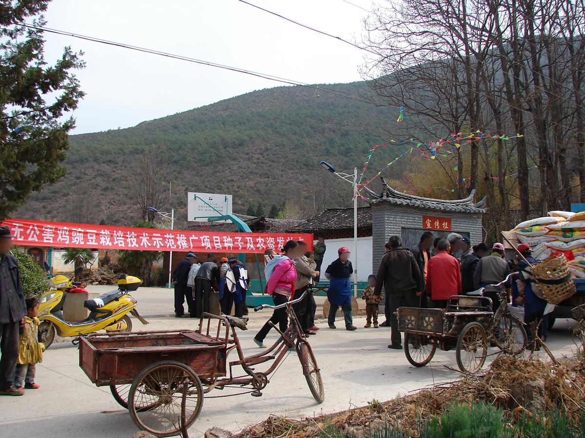 給農戶(hù)發(fā)放農資、補助